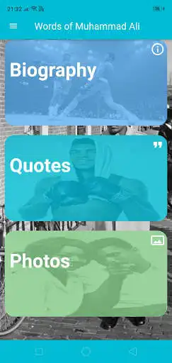 Play Muhammad Ali Quotes  and enjoy Muhammad Ali Quotes with UptoPlay