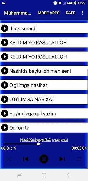 Play Muhammadjon Qori MP3 as an online game Muhammadjon Qori MP3 with UptoPlay