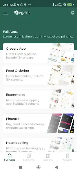 Play Multikit- Flutter 3.0 UI Kit as an online game Multikit- Flutter 3.0 UI Kit with UptoPlay