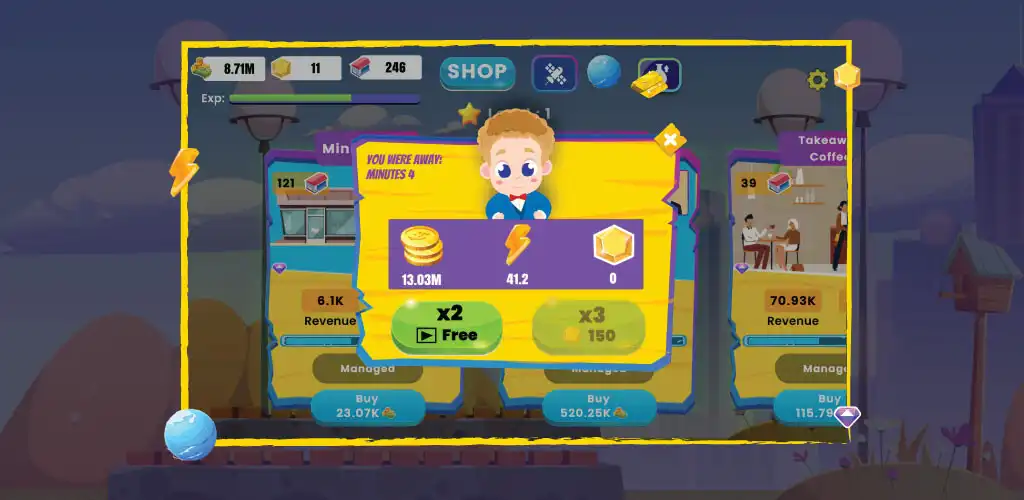 Play Multiplanet Business Idle Game as an online game Multiplanet Business Idle Game with UptoPlay