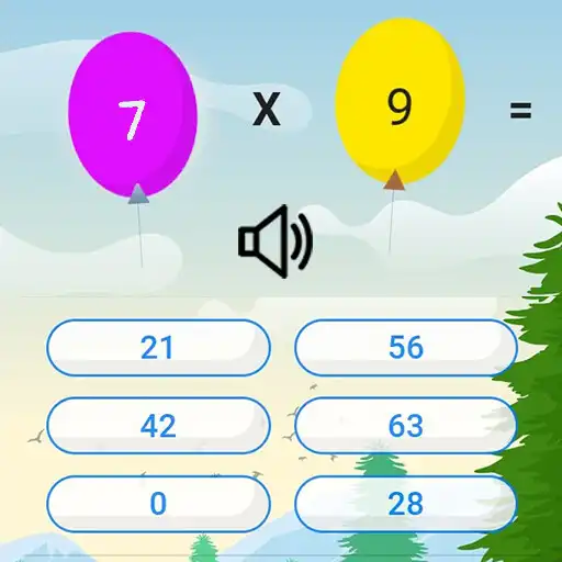 Play multiplication table balloons APK