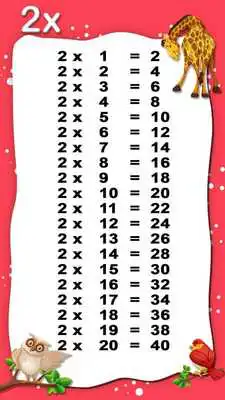 Play Multiplication Table Book 2018