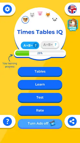 Play Multiplication Times Table IQ  and enjoy Multiplication Times Table IQ with UptoPlay