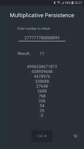 Play Multiplicative Persistence as an online game Multiplicative Persistence with UptoPlay