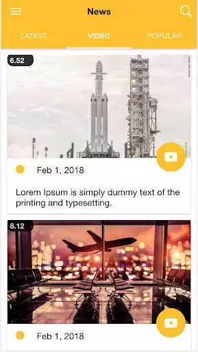 Play Multipurpose News App Template UI as an online game Multipurpose News App Template UI with UptoPlay