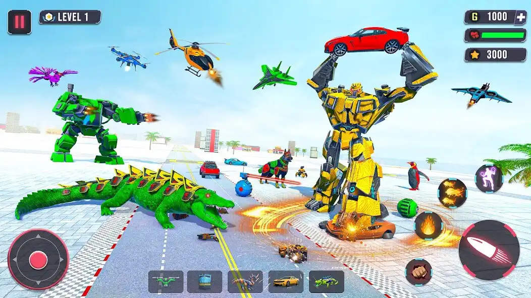 Play Multi Robot Animal Robot War as an online game Multi Robot Animal Robot War with UptoPlay