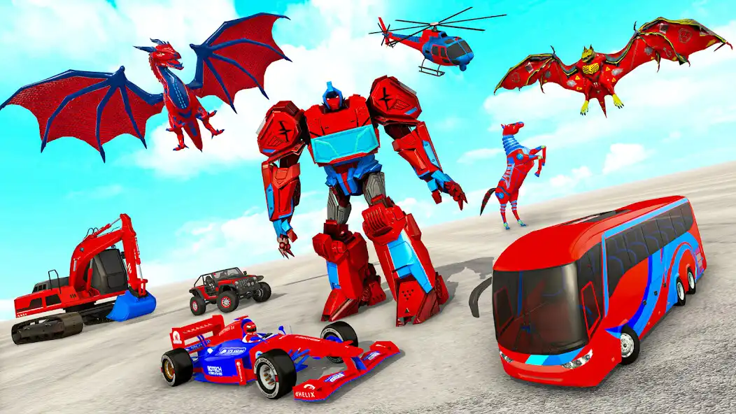 Play Multi Robot Car Transform Bat  and enjoy Multi Robot Car Transform Bat with UptoPlay
