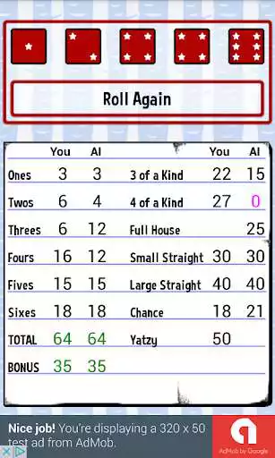 Play Multi Yatzy as an online game Multi Yatzy with UptoPlay