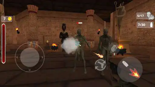 Play Mummy Shooter: treasure hunt in Egypt tomb game as an online game Mummy Shooter: treasure hunt in Egypt tomb game with UptoPlay