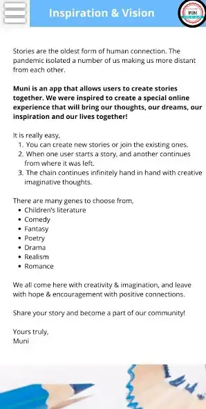 Play Muni - Storytelling app as an online game Muni - Storytelling app with UptoPlay