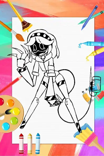 Play Murder Drones Coloring Book  and enjoy Murder Drones Coloring Book with UptoPlay
