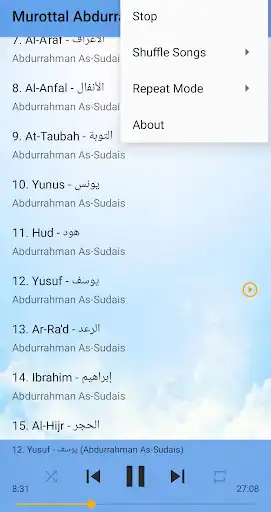 Play Murottal Abdurrahman as-Sudais 30 Juz Full MP3 as an online game Murottal Abdurrahman as-Sudais 30 Juz Full MP3 with UptoPlay