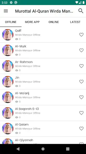 Play Murottal Al-Quran Wirda Mansur  and enjoy Murottal Al-Quran Wirda Mansur with UptoPlay