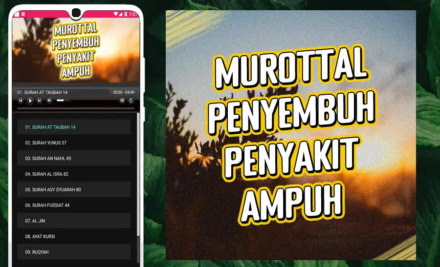 Play Murottal Penyembuh Sakit Ampuh  and enjoy Murottal Penyembuh Sakit Ampuh with UptoPlay