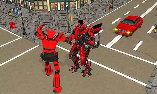 Play Muscle Car Robot War:Transforming Robot Super Car