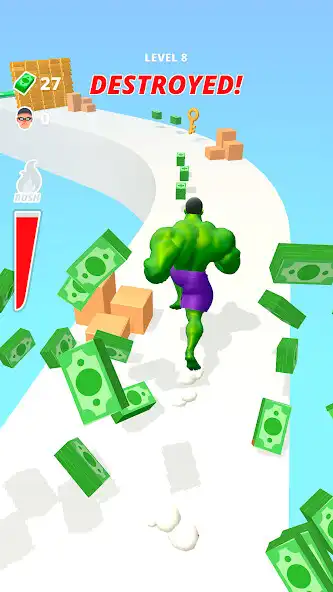Play Muscle Rush - Smash Running as an online game Muscle Rush - Smash Running with UptoPlay