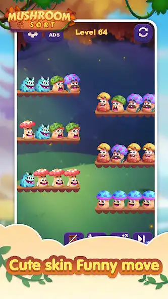 Play Mushroom Sort as an online game Mushroom Sort with UptoPlay