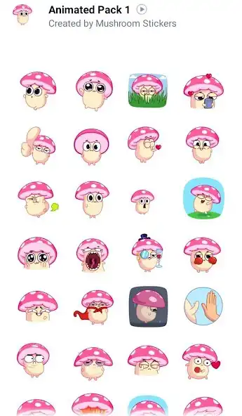 Play Mushroom stickers for WhatsApp  and enjoy Mushroom stickers for WhatsApp with UptoPlay