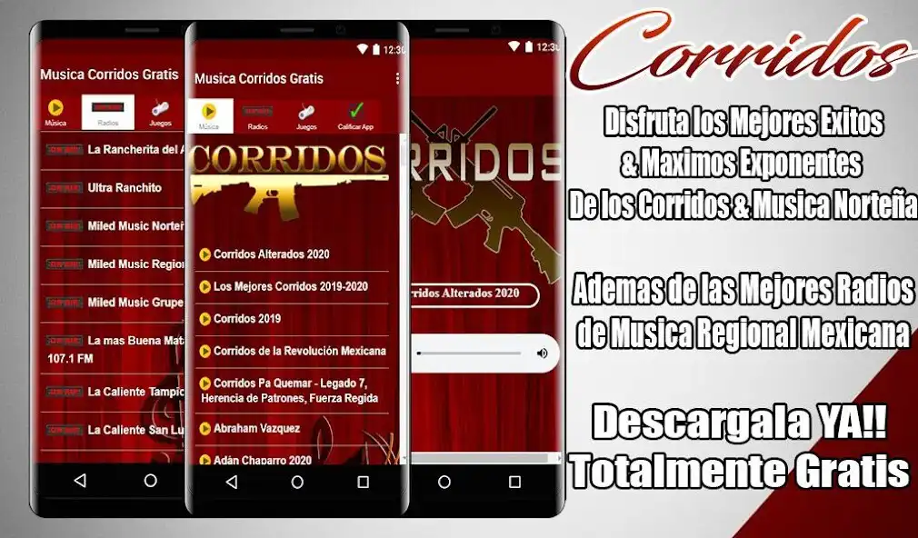Play Musica Corridos  and enjoy Musica Corridos with UptoPlay