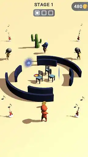 Play Musical chairs: dj dance game as an online game Musical chairs: dj dance game with UptoPlay