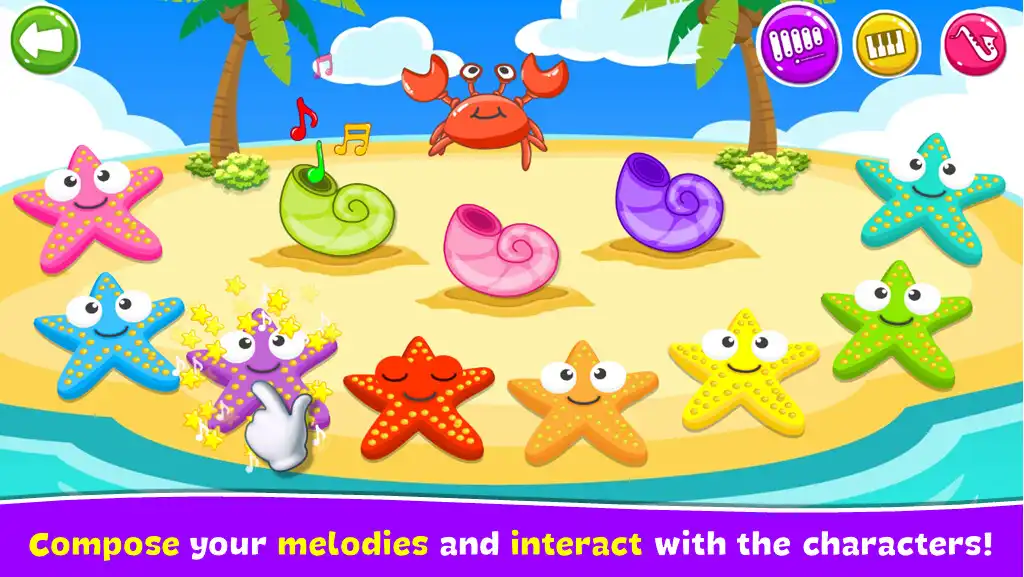 Play Musical Game for Kids as an online game Musical Game for Kids with UptoPlay