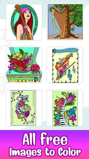 Play Musical Instruments Color by Number Book Pages  and enjoy Musical Instruments Color by Number Book Pages with UptoPlay