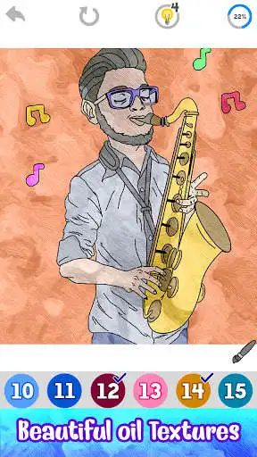 Play Musical Instruments Color by Number Book Pages as an online game Musical Instruments Color by Number Book Pages with UptoPlay