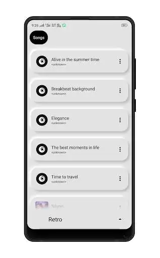 Play Musical - Neumorphism Player as an online game Musical - Neumorphism Player with UptoPlay