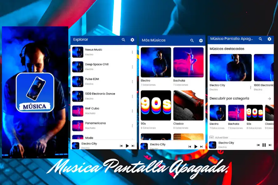 Play Musica Pantalla Apagada Player  and enjoy Musica Pantalla Apagada Player with UptoPlay