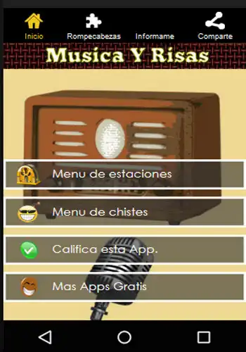 Play Musica para escuchar, deportes, noticias y risas  and enjoy Musica para escuchar, deportes, noticias y risas with UptoPlay