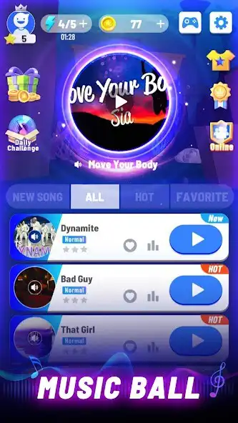 Play Music Ball 3D- Music Rush Game as an online game Music Ball 3D- Music Rush Game with UptoPlay