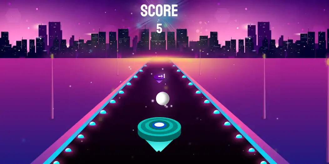 Play Music Ball:rhythm action games as an online game Music Ball:rhythm action games with UptoPlay
