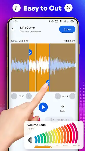Play Music Cutter: MP3 to Ringtone as an online game Music Cutter: MP3 to Ringtone with UptoPlay