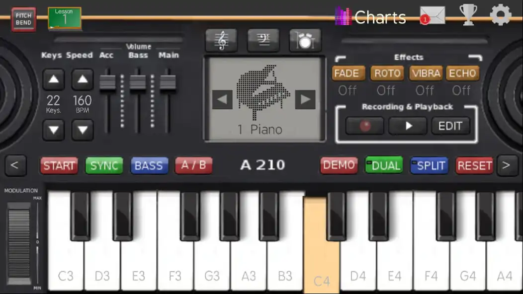 Play Music Keyboard Pro  and enjoy Music Keyboard Pro with UptoPlay