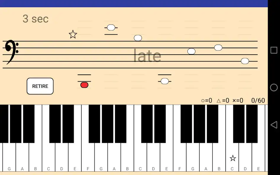 Play Music notes training for piano  and enjoy Music notes training for piano with UptoPlay