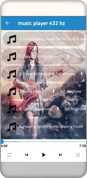 Play Music player 432 hz frequency  and enjoy Music player 432 hz frequency with UptoPlay
