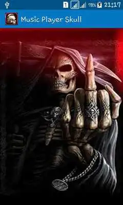 Play Music Player Skull