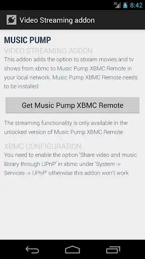 Play Music Pump Streaming Addon  and enjoy Music Pump Streaming Addon with UptoPlay