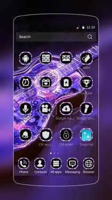 Play Music purple guitar neon