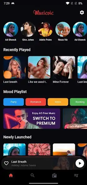 Play Musicvic - Flutter Template  and enjoy Musicvic - Flutter Template with UptoPlay