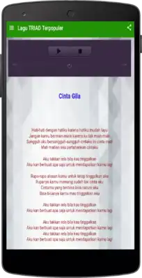 Play Musik Cinta Gila TRIAD