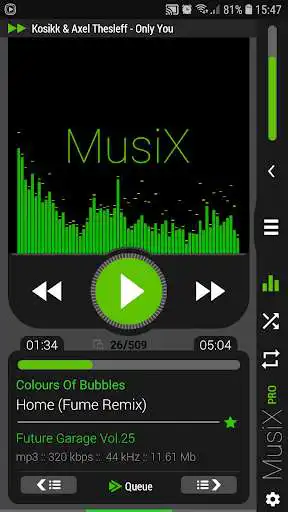 Play APK MusiX Material Dark Green Skin for music player  and enjoy MusiX Material Dark Green Skin for music player using ApkOnl