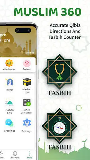 Play Muslim 360-Prayer Times, Quran as an online game Muslim 360-Prayer Times, Quran with UptoPlay