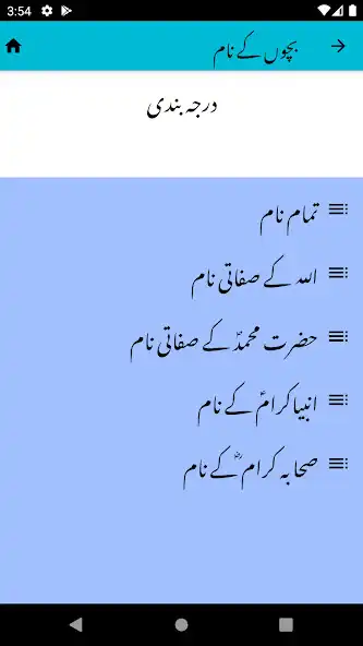 Play Muslim Baby Names - Urdu as an online game Muslim Baby Names - Urdu with UptoPlay