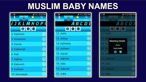 Play Muslim Baby Names With Meaning  and enjoy Muslim Baby Names With Meaning with UptoPlay