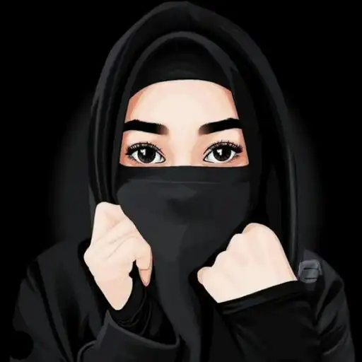 Play Muslim girl cartoon wallpapers APK