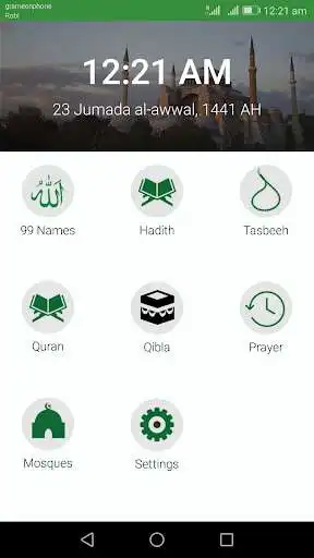 Play Muslim - Hadith english, Qibla, Mosque finder as an online game Muslim - Hadith english, Qibla, Mosque finder with UptoPlay