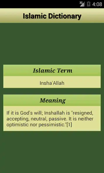 Play Muslim Islamic Dictionary as an online game Muslim Islamic Dictionary with UptoPlay