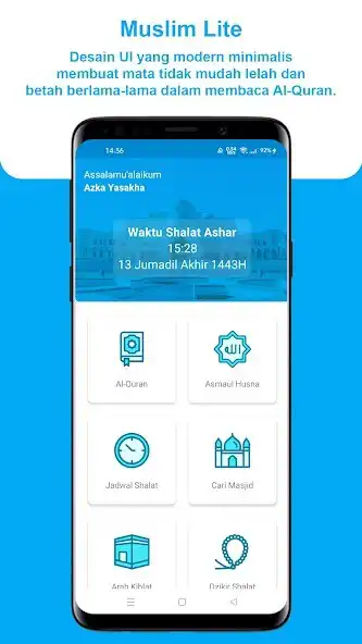 Play Muslim Lite - Quran Indonesia as an online game Muslim Lite - Quran Indonesia with UptoPlay