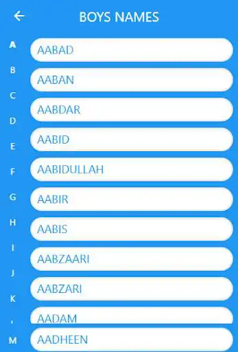 Play Muslim Names as an online game Muslim Names with UptoPlay